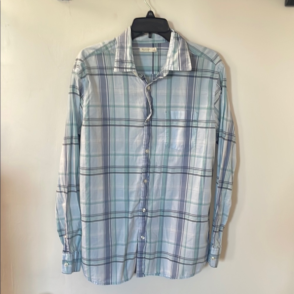 Sonoma Men's Blue Plaid Shirt
